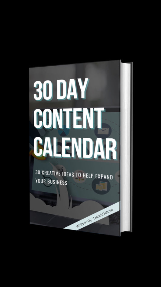 30 DAY CONTENT CALENDER